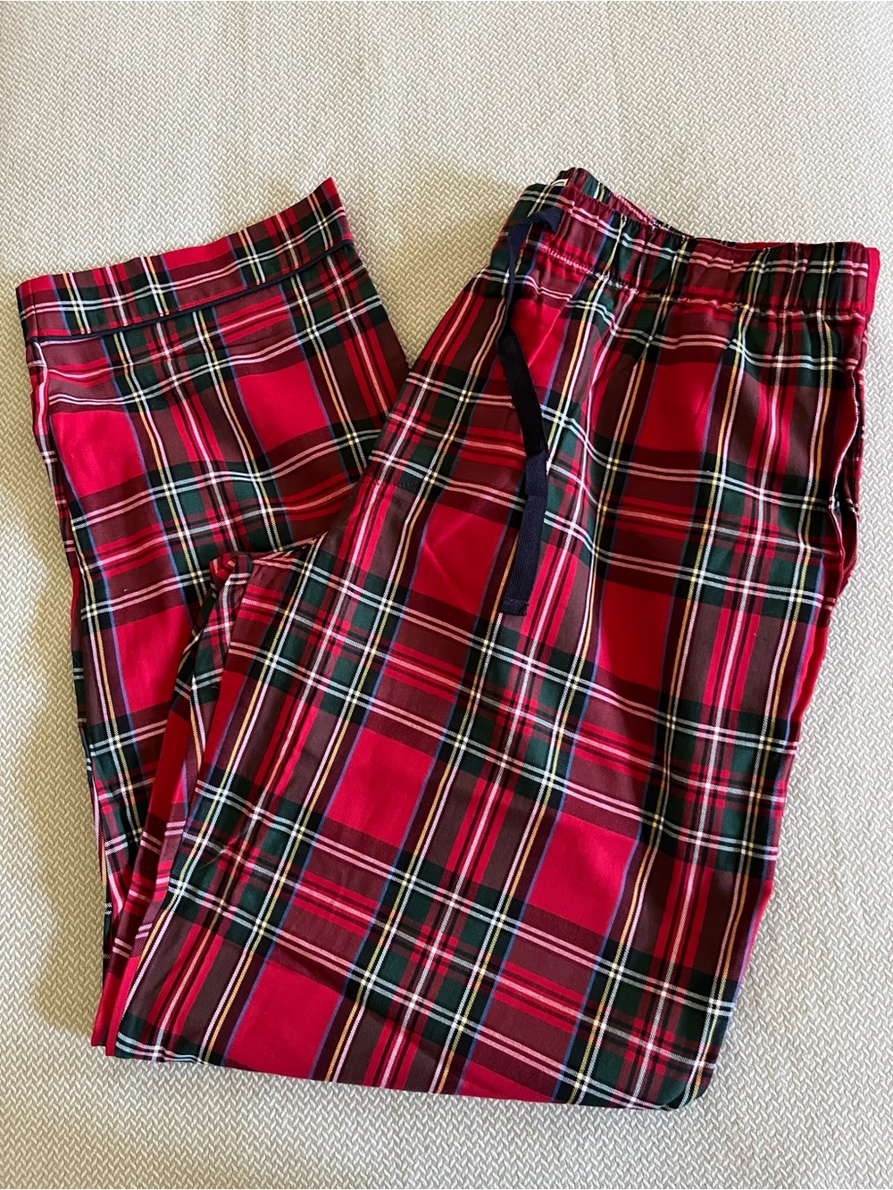 NWT Petite Plume Men's Red Tartan Plaid Sleep Pants Size XL